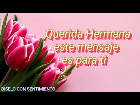 Postal de cumpleaños para una hermana