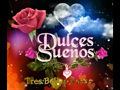 Saludos de buenas noches con flores